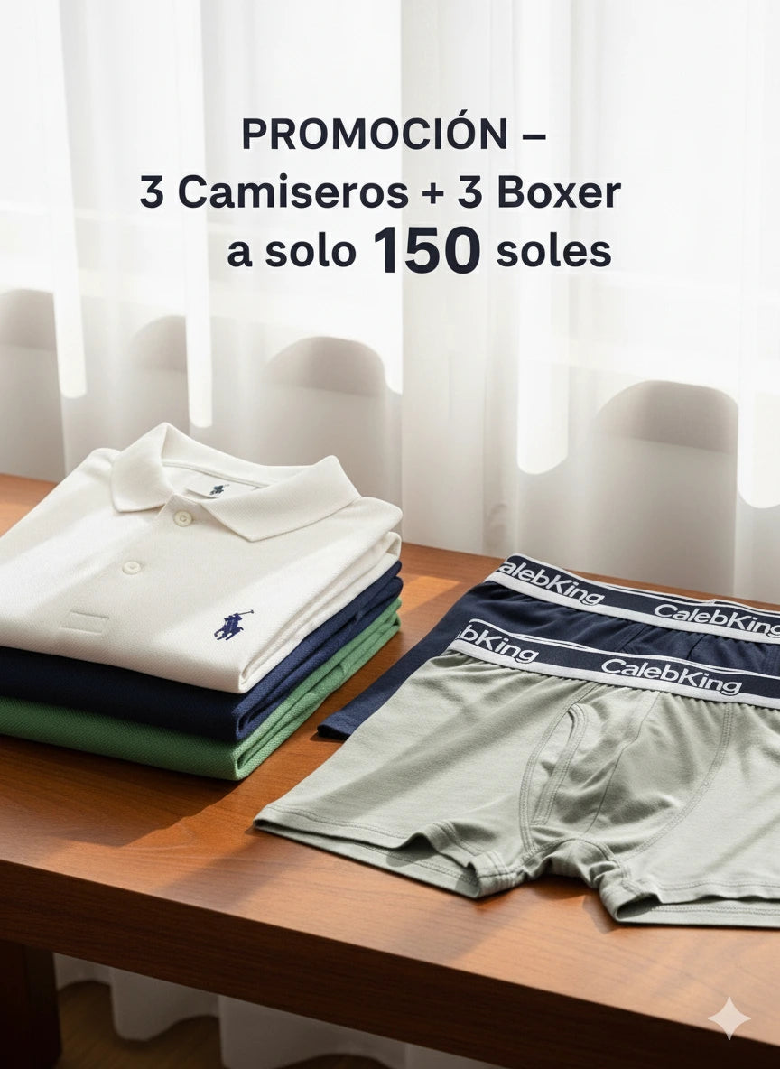 Alfa Man 1.0 || 3 Polos Camiseros Ralph Lauren || 3 Boxers CalebKing