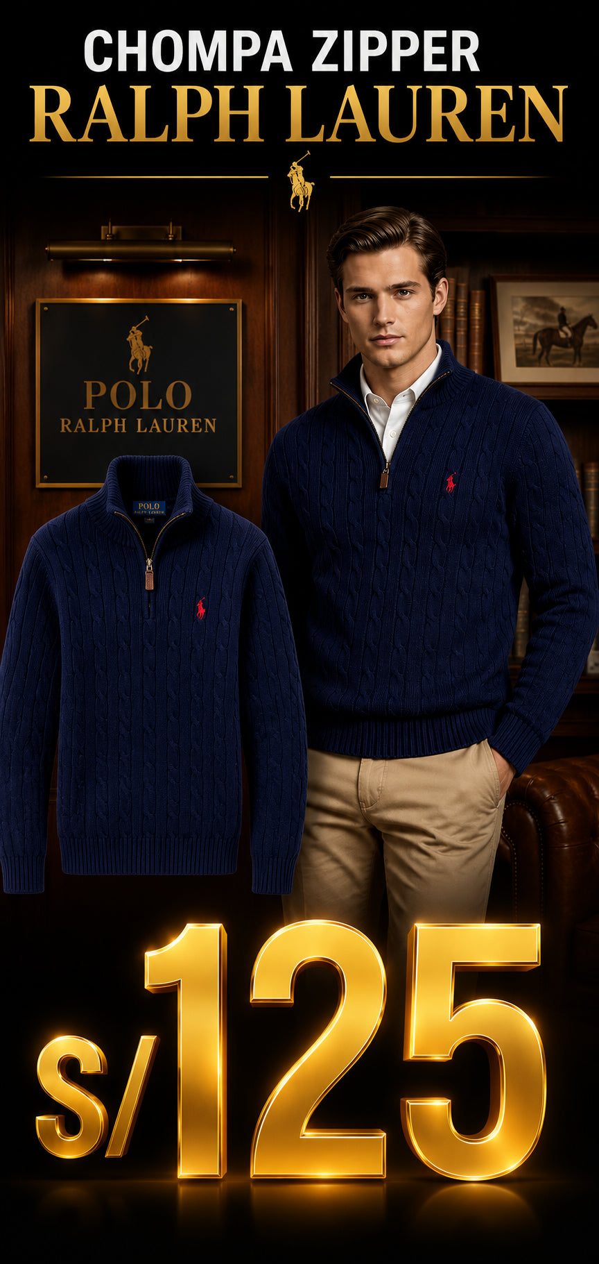 Chompa Zipper Ralph Lauren