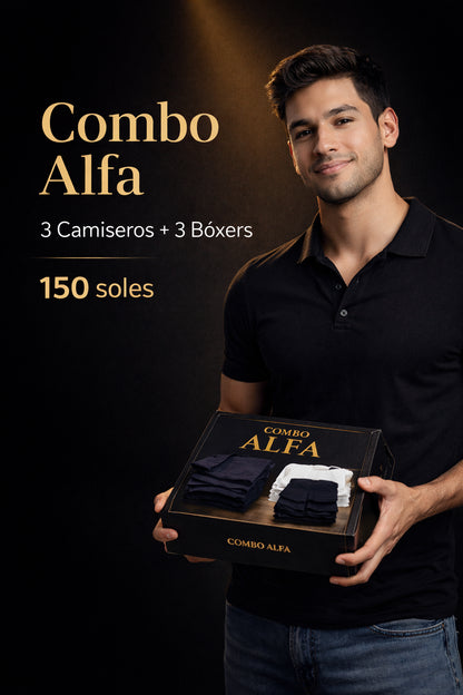 Alfa Man 2.0 || 3 Polos Camiseros lacoste || 3 Boxers CalebKing
