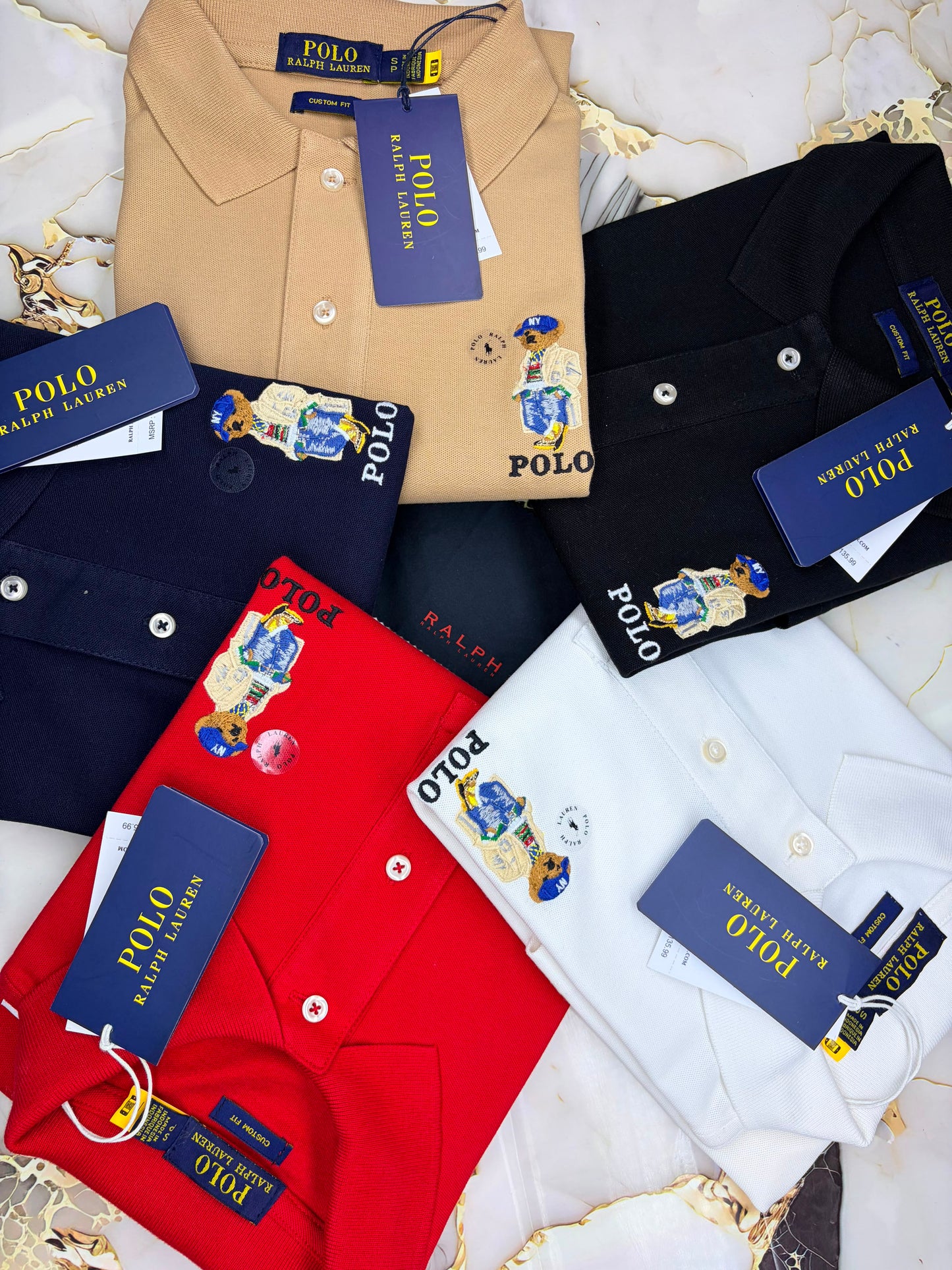 Camisero Ralph Lauren Osito Premium | Pack x3