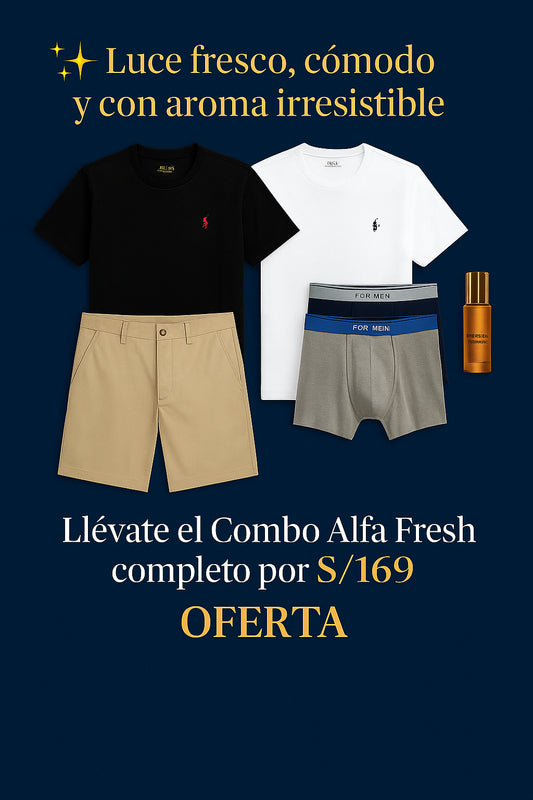 “2 polos Ralph, 3 boxers, 1 short y un perfume — estilo completo para este verano sin pagar de más.”